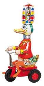 Duck on Tricycle<br>Josef Wagner Tin Replica